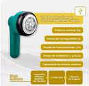 Removedor de Fiapos e Bolinhas Elétrico com Lâminas e Depósito – Ideal para Retirar Pelos e Bolinhas de Roupas