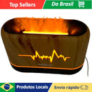 Umidificador E Difusor De Aromas Usb Com Efeito De Ondas E Luz Led Colorida Para Aromaterapia