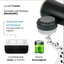 LANÇAMENTO | Copo térmico de inox 420ml com tampa abridor e caixa de som Bluetooth com LED