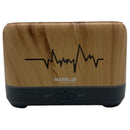 Umidificador E Difusor De Aromas Usb Com Efeito De Ondas E Luz Led Colorida Para Aromaterapia