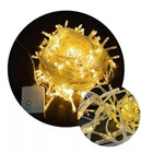 Pisca-Pisca 100 LEDs, 8 Funções, Cabo Transparente 9m