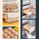 Organizador De Ovos Gaveta Duplo 40 Ovos Empilhável Branco