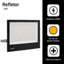 Refletor LED 200W Bivolt – Alta Potência e Iluminação Intensa