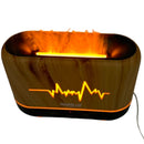 Umidificador E Difusor De Aromas Usb Com Efeito De Ondas E Luz Led Colorida Para Aromaterapia