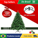 Árvore de Natal Verde 120cm/150cm/180cm com Galhos - Decoração de Natal em Pinheiro Premium