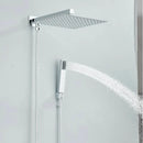 Conjunto de Chuveiro Pressurizado Embutido em Aço Inox Cromado com Barra de Chuveiro e Ducha Higiênica para Banheiro