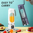 Mini Espremedor de Suco Elétrico 450ml – Portátil, Bateria Recarregável e Visor Digital (Lançamento)