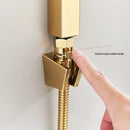 Conjunto de Chuveiro Pressurizado Embutido em Aço Inox Cromado com Barra de Chuveiro e Ducha Higiênica para Banheiro