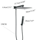 Conjunto de Chuveiro Pressurizado Embutido em Aço Inox Cromado com Barra de Chuveiro e Ducha Higiênica para Banheiro