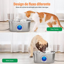 Fonte para Gatos com Filtro, Dispensador de água para cães Inox 304,Bebedouro Gato Automático Super Silencioso 3.2L para Animais de Estimação
