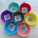 Cesto Assadeira de Silicone para Air Fryer – Forma Reutilizável para Fritadeira Elétrica