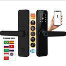 echadura Eletrônica Inteligente TUYA Wi-Fi com Biometria, Cartão, Senha e Chave – Compatível com Alexa