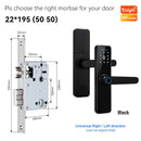 echadura Eletrônica Inteligente TUYA Wi-Fi com Biometria, Cartão, Senha e Chave – Compatível com Alexa