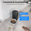 NEWPET 2L Mini Comedouro Automático para Gatos, Aplicativo Inteligente TUYA WIFI Dispenser Comida Pet Automático, Potes e Tigelas para Cães