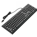 Teclado Gamer RGB com Fio – 104 Teclas, Sensação Mecânica, Compatível com Windows