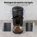 NEWPET 2L Mini Comedouro Automático para Gatos, Aplicativo Inteligente TUYA WIFI Dispenser Comida Pet Automático, Potes e Tigelas para Cães