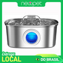 Fonte para Gatos com Filtro, Dispensador de água para cães Inox 304,Bebedouro Gato Automático Super Silencioso 3.2L para Animais de Estimação