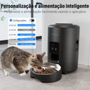 NEWPET 2L Mini Comedouro Automático para Gatos, Aplicativo Inteligente TUYA WIFI Dispenser Comida Pet Automático, Potes e Tigelas para Cães