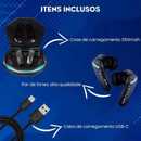 Fone Lenovo Gm2 Pro De Ouvido Gamer Music Bluetooth 5.3 Preto